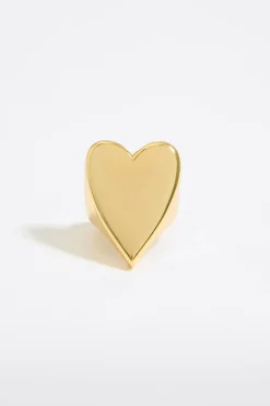 Shop BIMBA Y LOLA Anillo Corazon Dorado