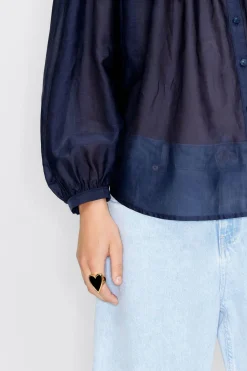 Cheap BIMBA Y LOLA Anillo Corazon Negro