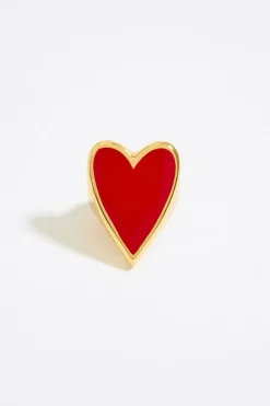 Cheap BIMBA Y LOLA Anillo Corazon Rojo