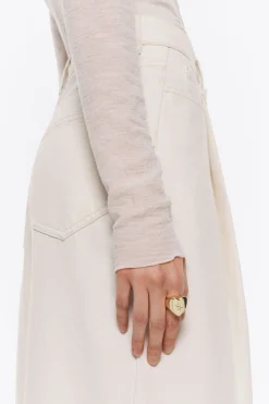 Best Sale BIMBA Y LOLA Anillo Corazon Y Cristal Dorado