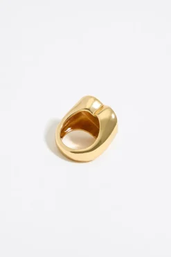 Best BIMBA Y LOLA Anillo Corazon Y Cristal Dorado