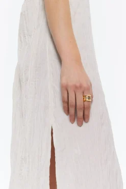 New BIMBA Y LOLA Anillo Logo Candy Multicolor