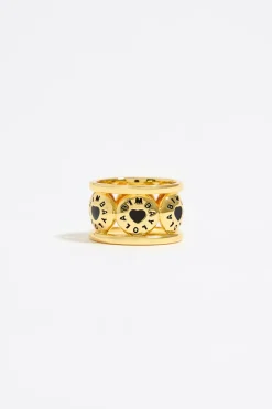 Outlet BIMBA Y LOLA Anillo Logo Candy Negro