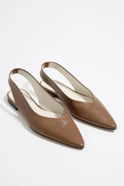 Fashion BIMBA Y LOLA Bailarina Destalonada Piel Tostado