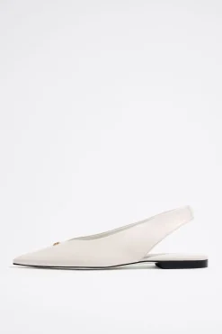 Clearance BIMBA Y LOLA Bailarina Destalonada Piel Marfil