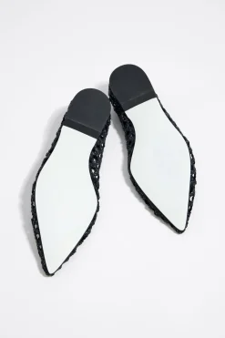 Online BIMBA Y LOLA Bailarina Trenzado Negra