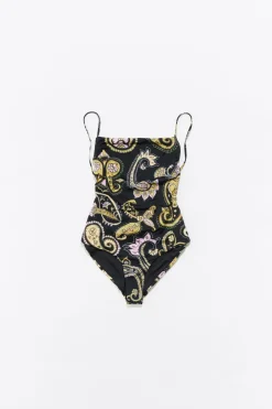 Sale BIMBA Y LOLA Banador Paisley Negro