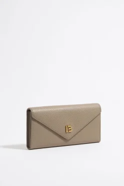 New BIMBA Y LOLA Billetera Continental Piel Topo