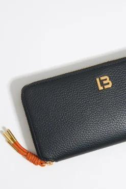 Flash Sale BIMBA Y LOLA Billetera Horizontal Con Cremallera Piel Negra