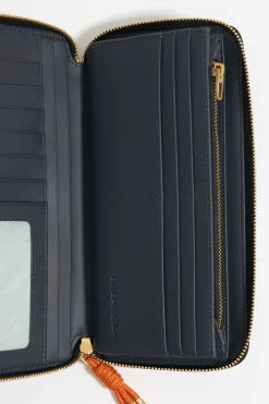 Flash Sale BIMBA Y LOLA Billetera Horizontal Con Cremallera Piel Negra