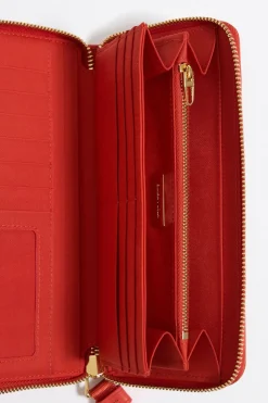 Clearance BIMBA Y LOLA Billetera Horizontal Con Cremallera Nylon Coral