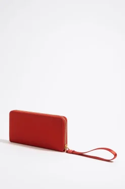 Clearance BIMBA Y LOLA Billetera Horizontal Con Cremallera Nylon Coral