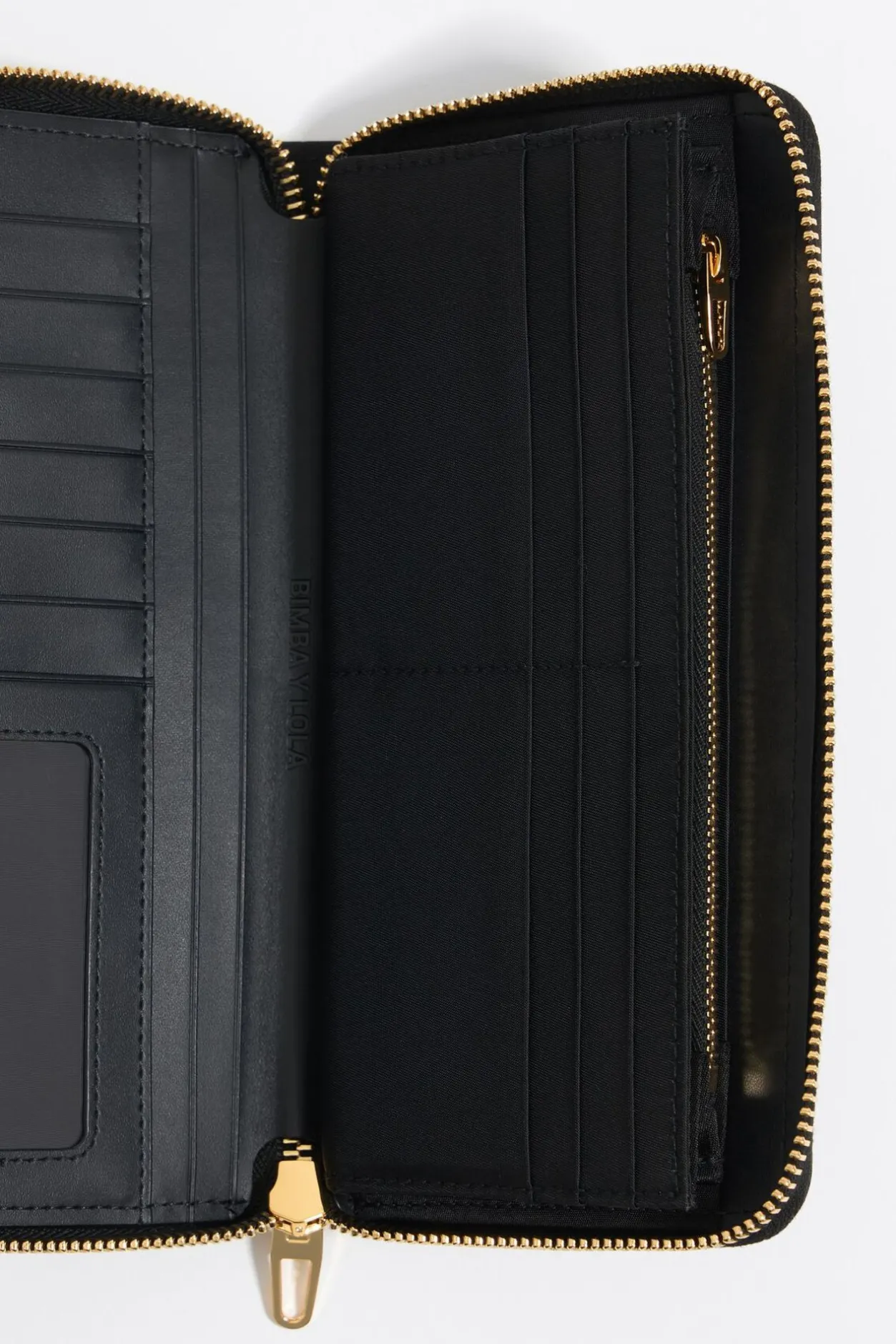 Outlet BIMBA Y LOLA Billetera Horizontal Cremallera Nylon Negra