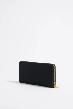 Outlet BIMBA Y LOLA Billetera Horizontal Cremallera Nylon Negra