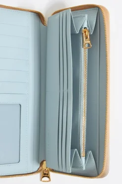 Cheap BIMBA Y LOLA Billetera Horizontal Cremallera Grabado Cocodrilo Arena