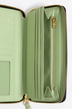 Clearance BIMBA Y LOLA Billetera Horizontal Grabado Cocodrilo Negra