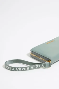 Sale BIMBA Y LOLA Billetera Horizontal Nylon Verde Agua