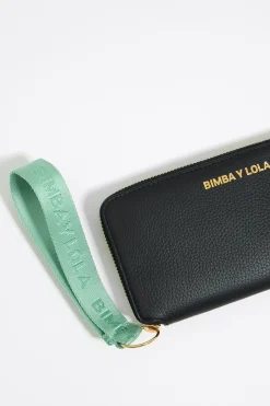 Store BIMBA Y LOLA Billetera Libro Piel Negra
