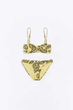 Sale BIMBA Y LOLA Biquini Bandeau Paisley Amarillo