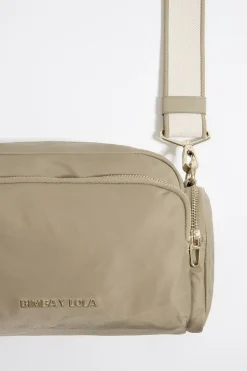 Clearance BIMBA Y LOLA Bolso Bandolera Mediano Nylon Caqui Claro