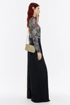 Clearance BIMBA Y LOLA Bolso Bandolera Mini Nylon Caqui Claro