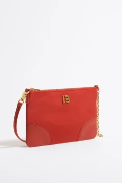 Fashion BIMBA Y LOLA Bolso Bandolera Mini Nylon Coral