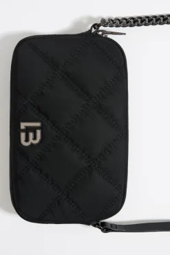 Shop BIMBA Y LOLA Bolso Bandolera Mini Nylon Negro