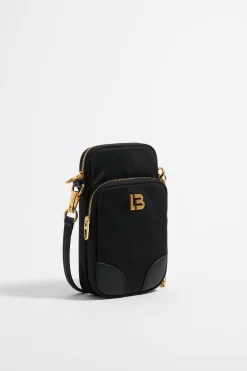 Shop BIMBA Y LOLA Bolso Bandolera Mini Nylon Negro