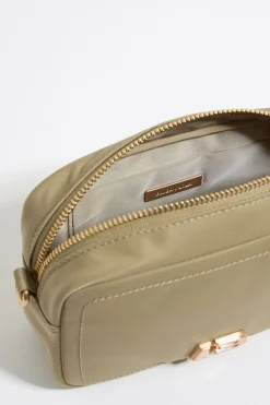 Best Sale BIMBA Y LOLA Bolso Bandolera Mini Nylon Caqui Claro