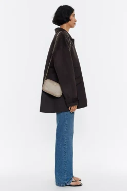 Cheap BIMBA Y LOLA Bolso Bandolera Mini Piel Topo