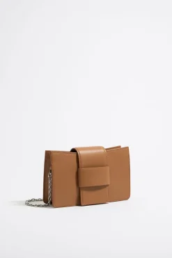 Fashion BIMBA Y LOLA Bolso Bandolera Mini Piel Miel