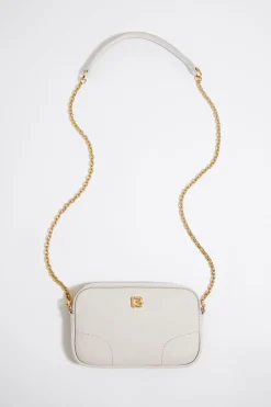 Sale BIMBA Y LOLA Bolso Bandolera Mini Piel Blanco Roto