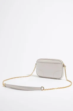 Sale BIMBA Y LOLA Bolso Bandolera Mini Piel Blanco Roto