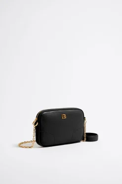 Sale BIMBA Y LOLA Bolso Bandolera Mini Piel Negro
