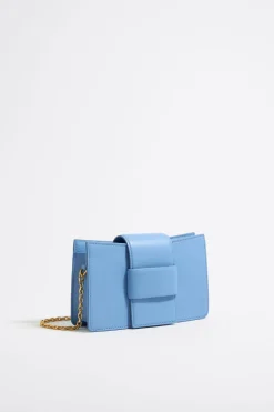 Store BIMBA Y LOLA Bolso Bandolera Mini Piel Azul