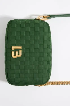 Shop BIMBA Y LOLA Bolso Bandolera Pequeno Nylon Trenzado Negro