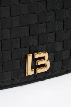 Discount BIMBA Y LOLA Bolso Bandolera Pequeno Nylon Trenzado Negro