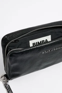 Discount BIMBA Y LOLA Bolso Bandolera Pequeno Piel Negro