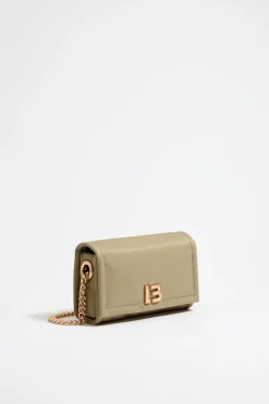 Shop BIMBA Y LOLA Bolso Bandolera Solapa Mini Caqui