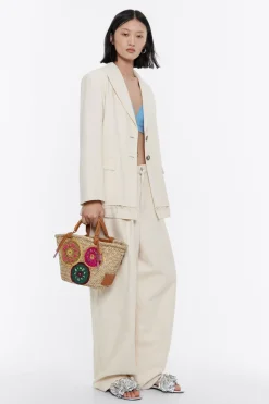 Store BIMBA Y LOLA Bolso Capazo Mediano Natural