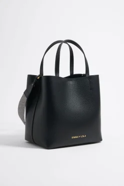 Sale BIMBA Y LOLA Bolso Chihuahua Grande Piel Negro