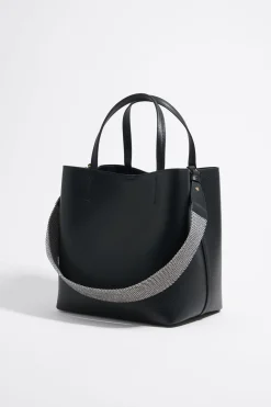 Sale BIMBA Y LOLA Bolso Chihuahua Grande Piel Negro