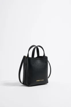 Shop BIMBA Y LOLA Bolso Chihuahua Mini Piel Negro