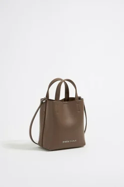 Outlet BIMBA Y LOLA Bolso Chihuahua Mini Piel Topo Oscuro