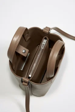 Outlet BIMBA Y LOLA Bolso Chihuahua Mini Piel Topo Oscuro