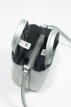 Flash Sale BIMBA Y LOLA Bolso Chihuahua Mini Piel Plata