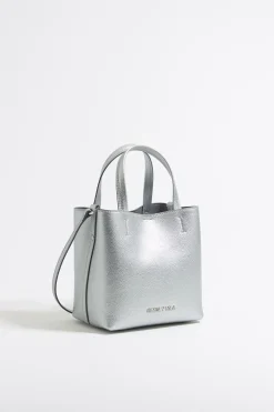 Store BIMBA Y LOLA Bolso Chihuahua Pequeno Piel Plata