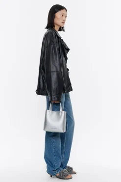 Store BIMBA Y LOLA Bolso Chihuahua Pequeno Piel Plata