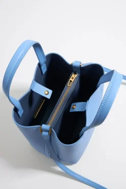 New BIMBA Y LOLA Bolso Chihuahua Pequeno Piel Azul