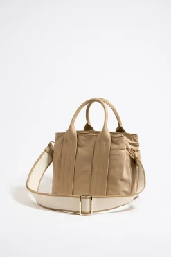 Flash Sale BIMBA Y LOLA Bolso De Mano Mediano Nylon Tostado